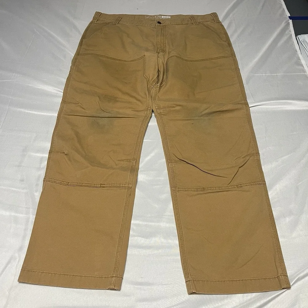 Carhartt Double Knee Work Pants Mens 38x30 Brown BN2802 Rugged Flex Relaxed Fit